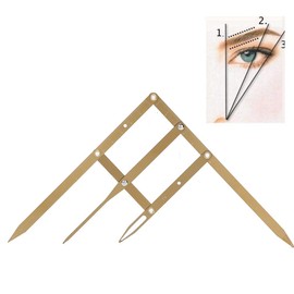 Eyebrow Ruler, Eyebrow Positioning Measurement Microblading Tattoo Eyebrow Ruler Golden Cut Makeup Symmetrical Tool Accessories (Black)