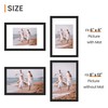 upsimples 8x12 Picture Frame, Display Pictures 6x8 with Mat or