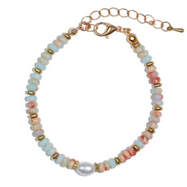 Togous Bracelets for Women, Healing Natural Stone Beaded Bracelets, Unique Get Well Birthday Inspirational Gifts for Women Best Friends Mom Coworkers