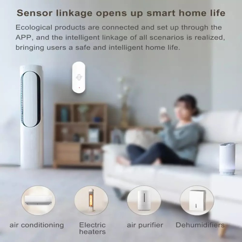 Alexa WiFi 진동 센서 앱 알림 기능이 있는 스마트 도어