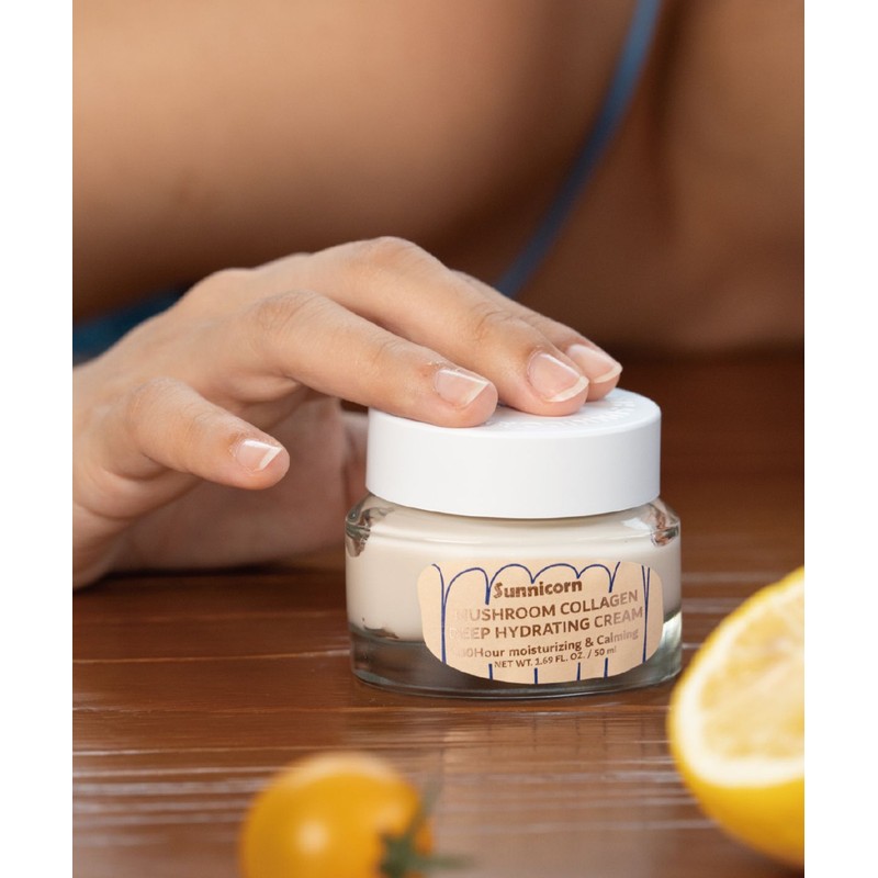 Sunnycon [2-Pack] Mushroom Collagen Deep Hydrating Cream 50ml