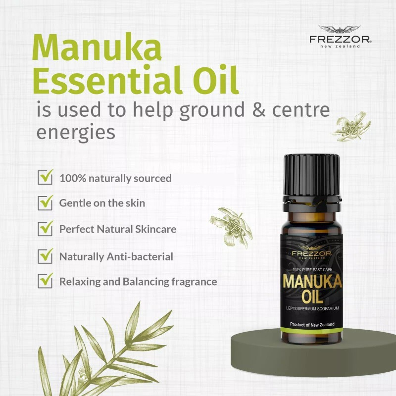 FREZZOR 100% Pure East Cape Manuka Essential Oil, 3 Pack