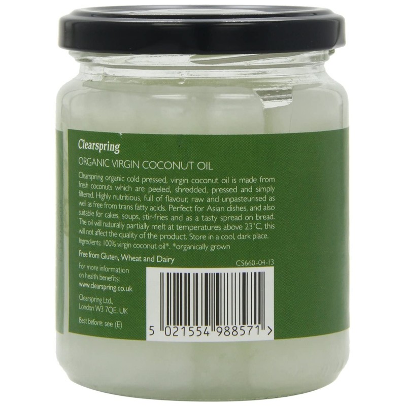 Clearspring Organic Virgin Coconut Oil, 400g