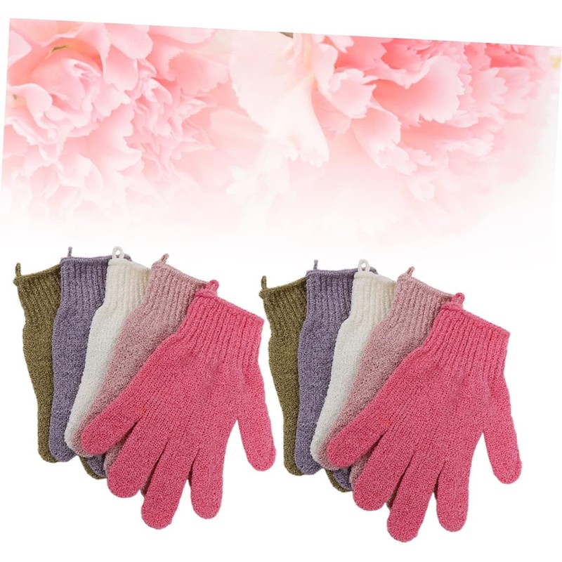 Guantes de Baño Exfoliantes de Cinco Dedos KALLORY x 5