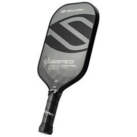 2025 Selkirk Amped Control Pickleball Paddle | Fiberglass Pickleball Paddle | FiberFlex+ Face | Polypropylene X5+ 16mm Core | Designed for Consistent Sweet Spot | Invikta Lightweight | Gray