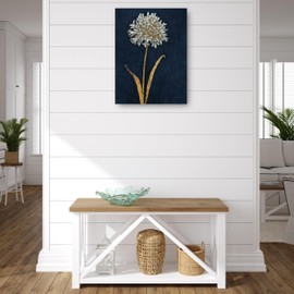Fine Art Canvas Shimmering Summer I Indigo Crop Canvas Wall Decor by Artist James Wiens for Living Room, Bedroom, Bathroom, Kitchen, Office, Bar, Dining & Guest Room - Ready to Hang - 24 in x 32 in