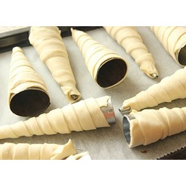 Cream Horn Shaper 12 Piece Baking Accessory Cream Rolls L-11cm D-3.8cm Dough Design