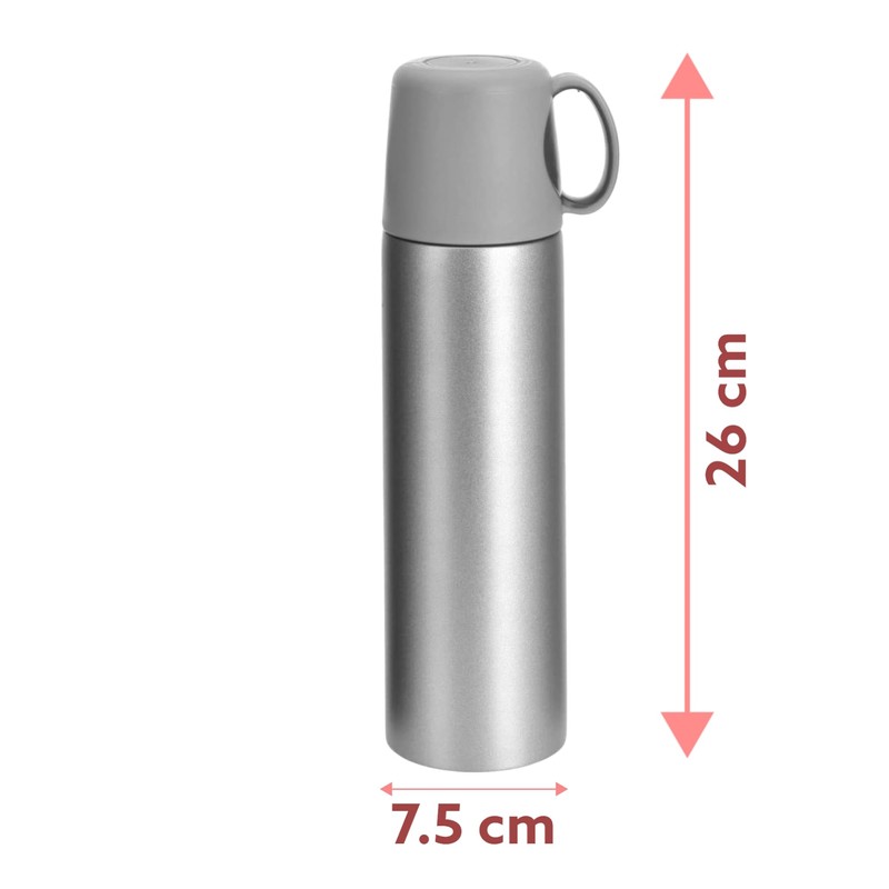 Thermal Flask, Insulated Flask, 500 ml, Stainless Steel, Double Wall