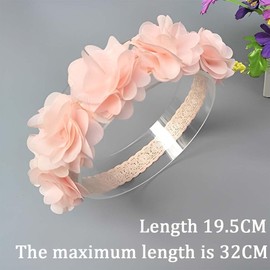 LAKJUOZ Pack of 2 Hair Bands Baby Girls Children's Headband Flower Headbands Hair Band Hair Bands Princess Headflowers Hair Accessories Floral Newborn
