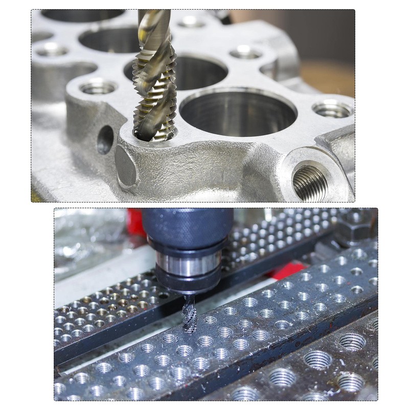 sourcing map M5 x 0.8 Spiral Flute Thread Tap, Metric