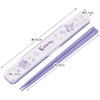 Skater ABC3AG-A Sanrio Chopsticks & Chopsticks Case Set, Chromi, Flower