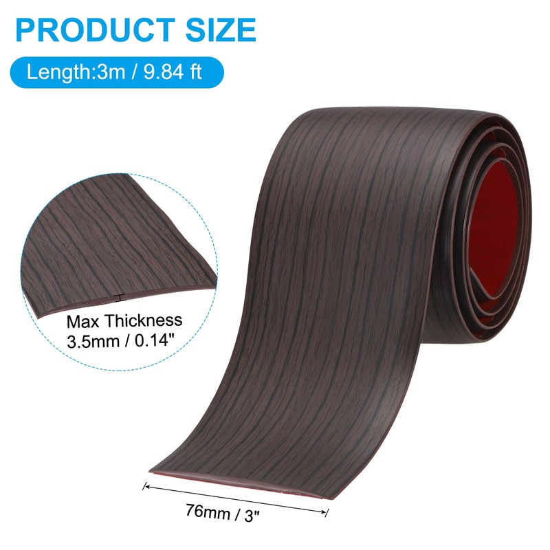 PATIKIL Self Adhesive Floor Transition Strip 10 ft x 3"