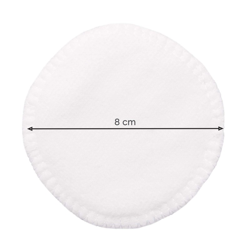 ZOLLNER24 Set of 10 Reusable Make-Up Pads Washable with Laundry