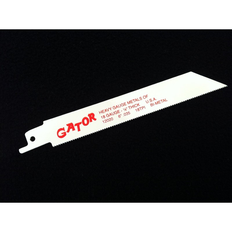 Gator Reciprocating Saw Blades 6 x 3/4 x .035 18tpi