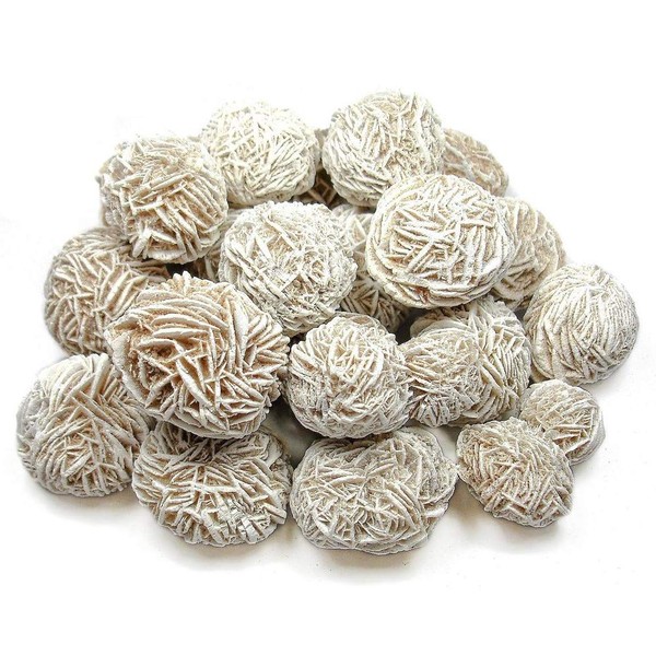 CircuitOffice 1 Lb Selenite Desert Rose (1"-2") for Wicca, Reiki, Healing, Metaphysical, Chakra, Positive Energy, Lucky Feng Shui, Meditation, Protection, Powers, Decoration Or Gift