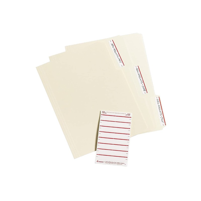Avery 05201 Print Or Write File Folder Labels, 1/3 Cut,