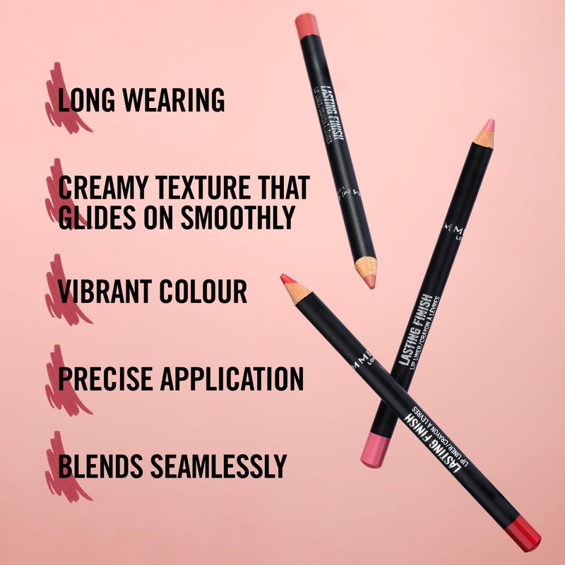 Rimmel Rimmel Lasting Finish 8HR Lip Liner, 90's Nude, Highly