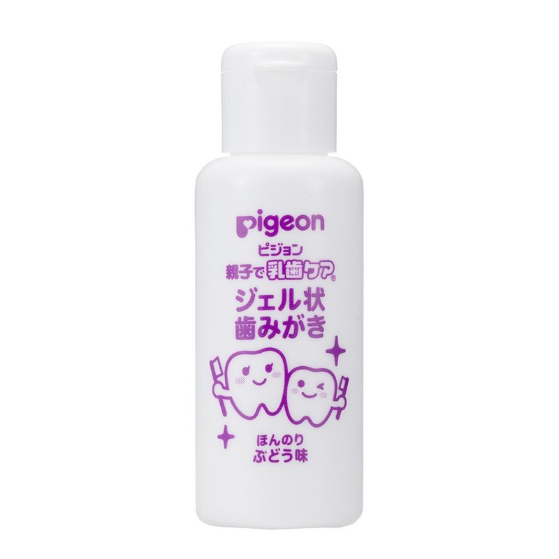 Pigeon Parent and Child Milk Teeth Care Gel-Type Toothpaste, Grape
