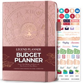 Legend Budget Planner – Financial Organizer Book. Money Account & Expense Tracker Notebook Journal for Household Monthly Budgeting (Rose Gold Gold)