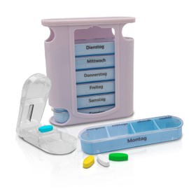 Nestor & Gamble Pill Box for 7 Days – High Quality Pill Box with 4 Compartments – Pill Box with Tablet Divider – Practical Pill Box for Morning, Lunch, Evening and Night