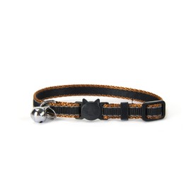 Burgham Simon's Cat Collars Breakaway with Bell,Safety Buckle,Snag Free,Soft,Durable and Fully Adjustable Size 7-11in (Reflective Gold)