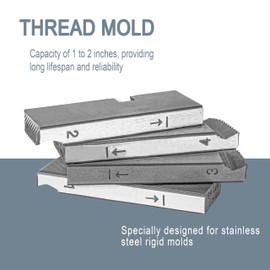 47770 Threading Machine Dies for RIDGID, Right-Handed High-Speed NPT Pipe Dies with Nominal Pipe Size of 1-Inch to 2-Inches for Universal Die Heads