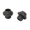 Le Creuset, 2-er Set Verschlüsse für Weinpumpen, Weinkonservierung, Schwarz, Silikon,