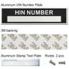 HIN Number Plate for Boat, Hull Identification Number Tags Replacement,