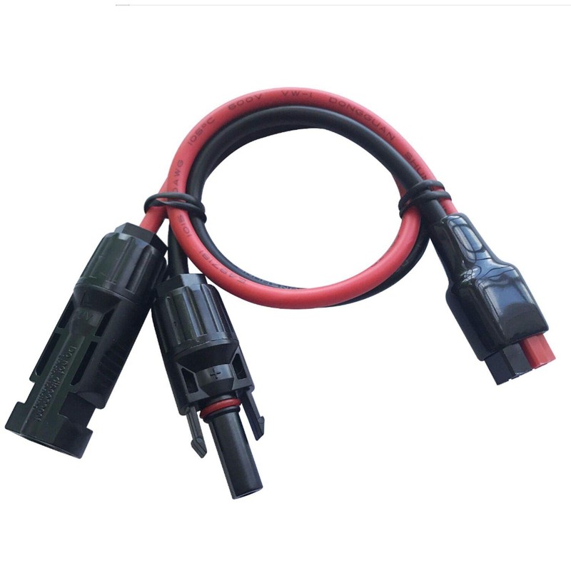 Apoi Solar Power Connector Portable Solar Cable Kits Adapter Solar