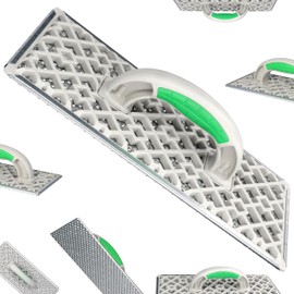 ToolSpace Large Styrofoam Rasp Sanding Board Grinder Aerated Concrete 380 x 160 mm Rasp Board Styrofoam Rasp Styrofoam Scraper Grating Board Plastic Galvanised Sheet Steel Levelling Polystyrene Plate