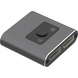 MAXTRACK CS38L 2 Port DisplayPort switch Grey