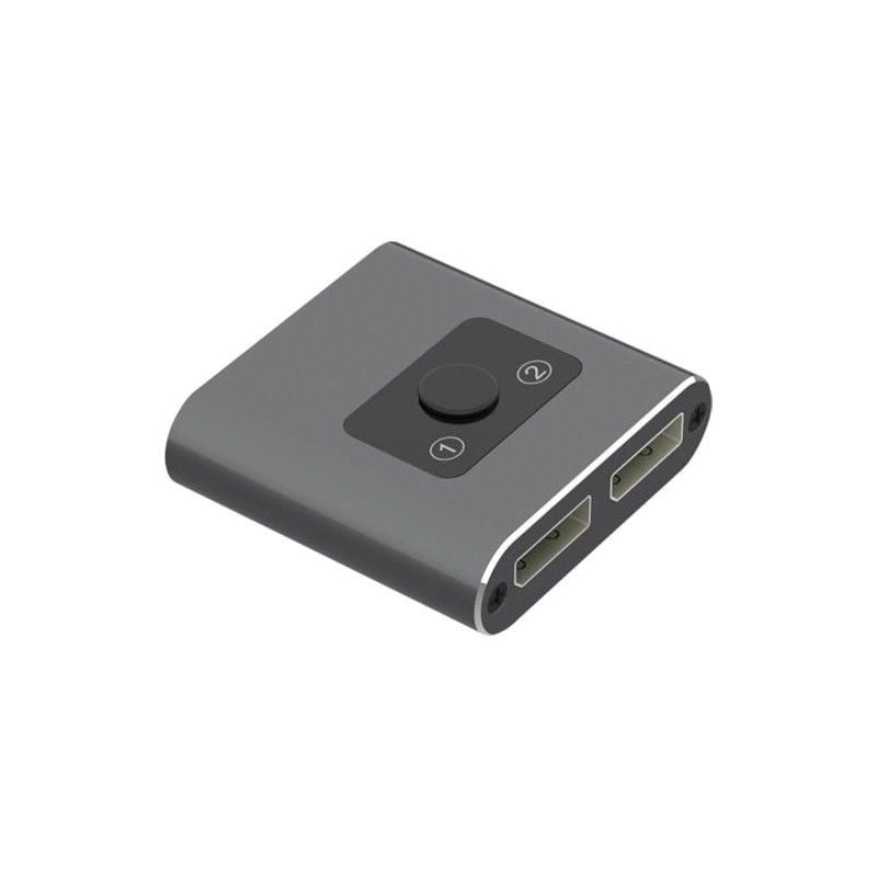 MAXTRACK CS38L 2 Port DisplayPort switch Grey