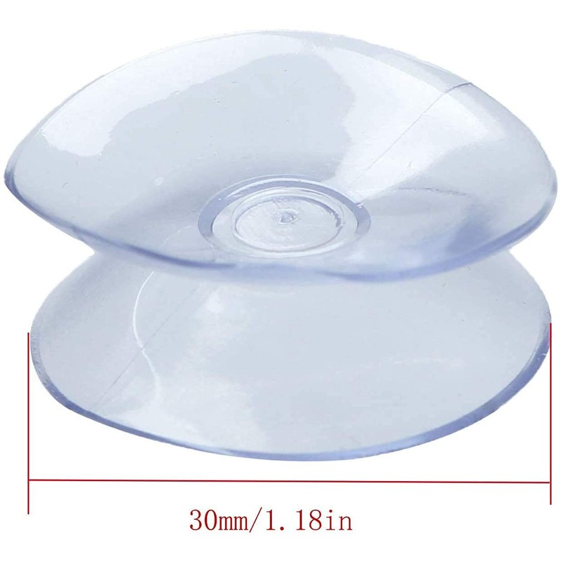 RLECS 12pcs Double Sided Suction Cups Sucker Pads for Glass,
