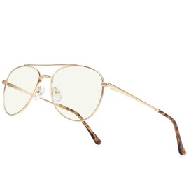 RB.Pilot Aviator Reading Glasses for men and Women Blue Light Blocking Lens Spring Temple