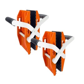High Eagle 2 Pack Double Handed Stone Carrying Clamps Granite Panel Lifter Tools Rubber-lined for Lifting Quartz Worktop Slab Marble Glass 660lbs Loaded