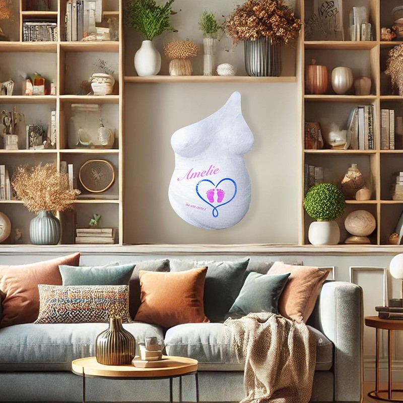 Your Design Plaster Casts 3D: Set of 2 Baby Belly