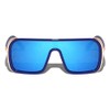 Dweebzilla Oversized Luxury Square Shield One Piece Lens Aviator Sunglasses