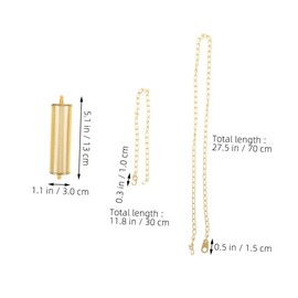 CHILDWEET 2 Sets Decorative Hammer for Wall Clock Replacement Hollow Metal Chain Weight for Home Floor Clock Mechanism Elegant Aesthetic Appeal and Easy Maintenance