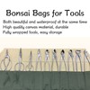Tyenaza Bonsai Tool Roll, 10-Pocket Waterproof Canvas Bonsai Tool Case