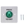 Door Release Button Stainless Steel 12‑24V Push to Exit NO