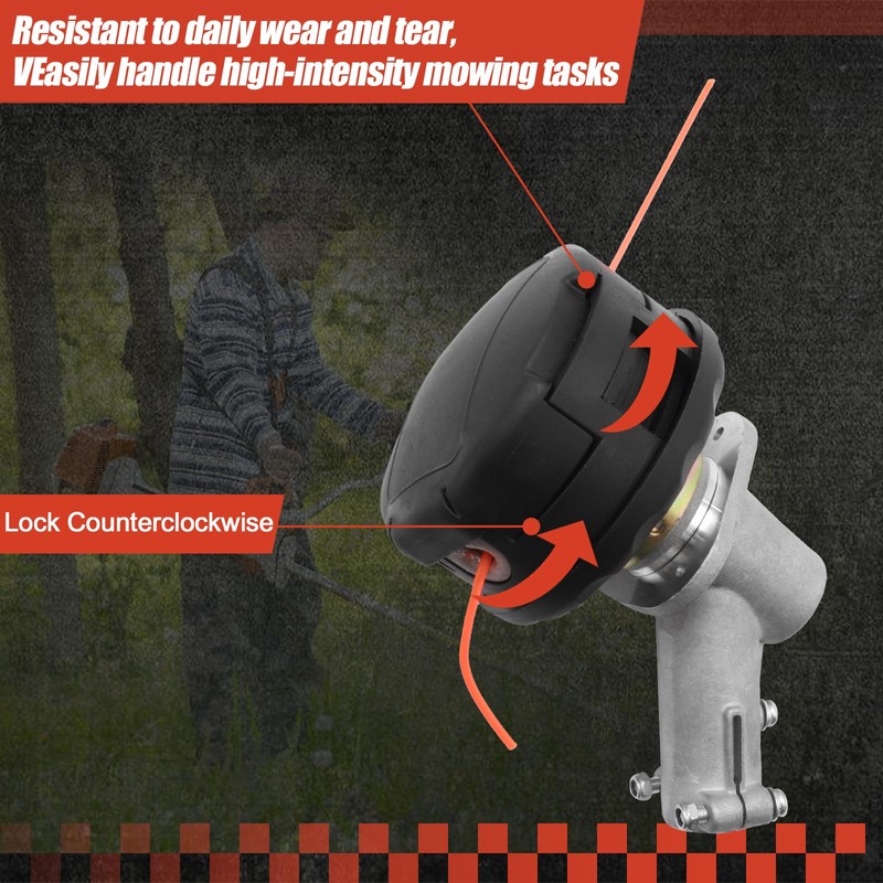 Trimmer Gear Head Gearbox Head Compatible with Echo SRM-225 SRM-225i