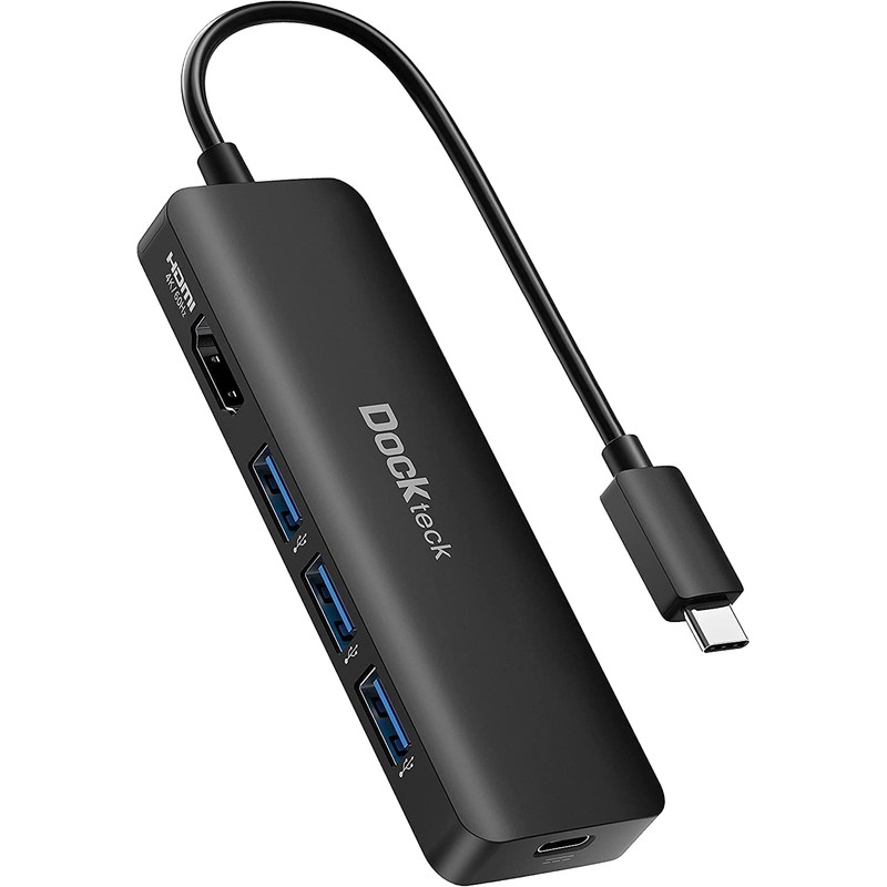 dockteck Hub USB C 4K 60Hz, Adaptador multipuerto USB C