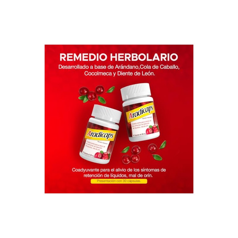 Remedio Herbolario Extracto Arandano Diente Leon Cola Caballo Cocolmeca Coadyuvante