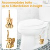 2 Pack Toilet Bolt Covers Decorative,Lovely Ceramic Elephant Cat Shaped