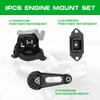 Loongrie Engine Motor Mounts Compatible with 2012-2019 Nissan Versa/Versa Note
