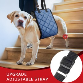 Adjustable Dog Sling Dog Lift Harness for Large Dogs, Hind Leg Support Portable Soft Lift Support and Rehab Harness for Weak Rear Legs, for Senior, Injured, Disabled and After Surgery Dogs Large