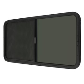 TBVECHI RV Window 24" W X 20" H Full Set Vintage Technologies RV Window Teardrop Horizontal Slide