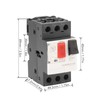 Electric Circuit Breaker Motor Start Stop Protection Switch 35mm Guide