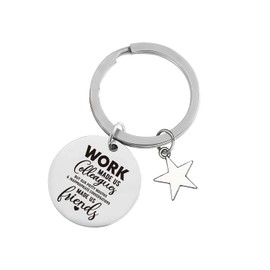 XLCTT Colleagues Gifts Work Made Us Colleagues But Our Potty Mouths & Inappropriate Conversations Made Us Friends Keychain, Work Made Us Colleagues, Medium