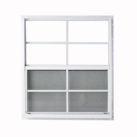 24" x 27" White Flush Mount Window, Great for Sheds, Playhouses, Barns, and Garages!